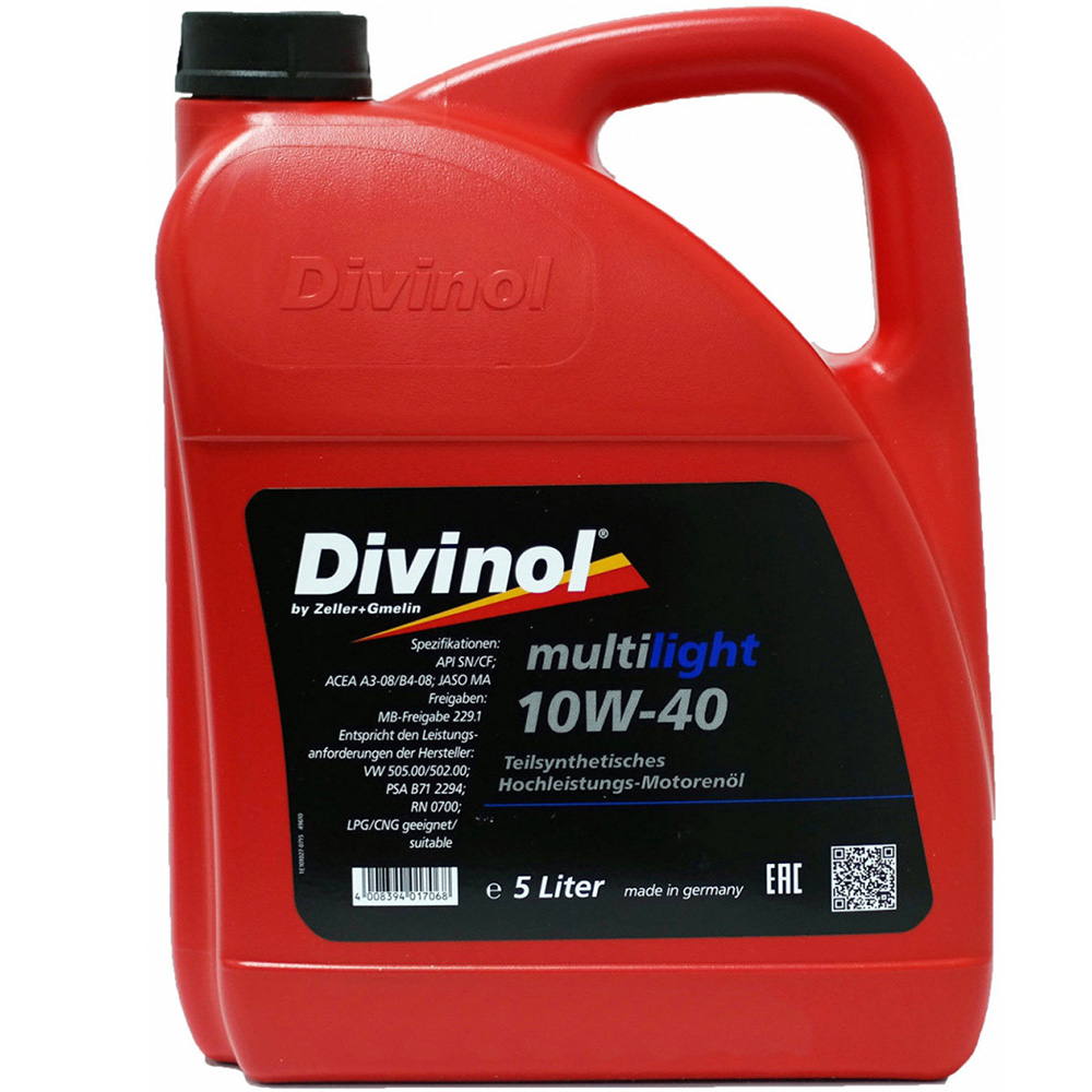 Olej DIVINOL Multilight 10W-40 5 litrů
