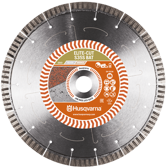 Diamantový kotouč HUSQVARNA Elite-Cut S35S BAT 230 mm