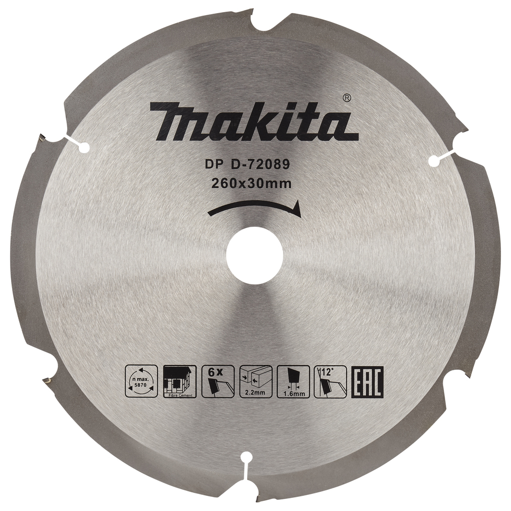 Pilový kotouč na vláknocement MAKITA PCD 230 x 30 mm 6 zubů