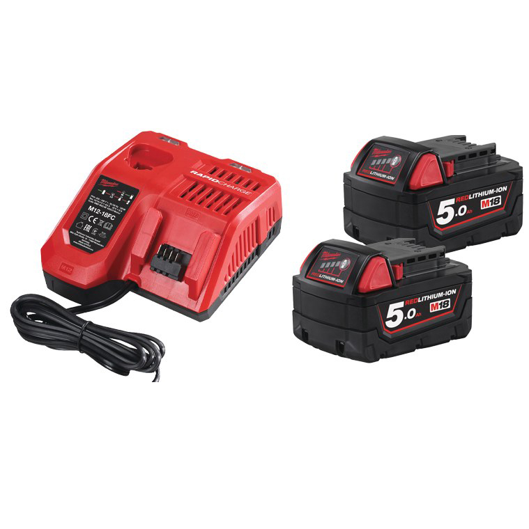 Sada akumulátorů a nabíječky MILWAUKEE M18 NRG-502