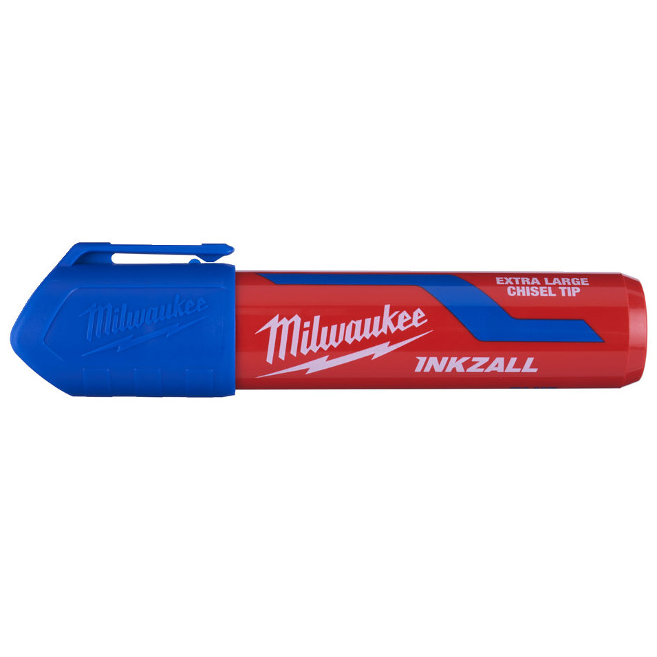 Značkovač s plochým hrotem MILWAUKEE INKZALL XL modrý
