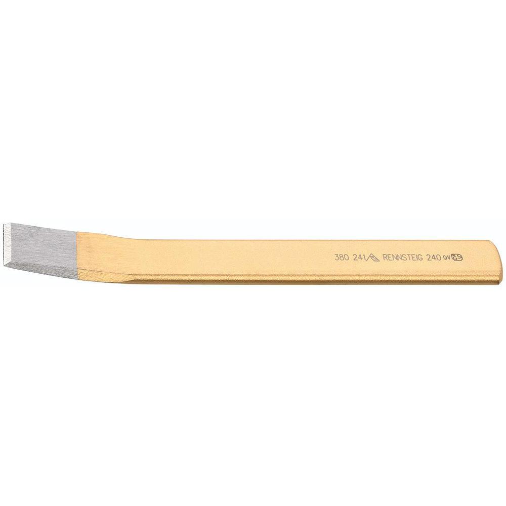 Sekáč zámečnický RENNSTEIG plochý tenký vyhnutý 240 mm