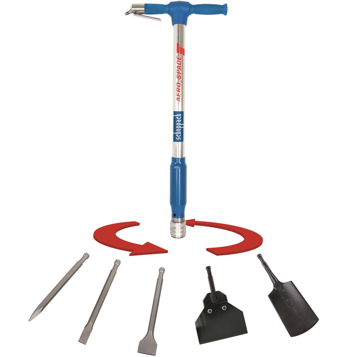 Pneumatický multifunkční nástroj SCHEPPACH Aero 2 Spade