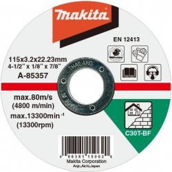 Řezný kotouč kámen MAKITA 115x3x22 mm