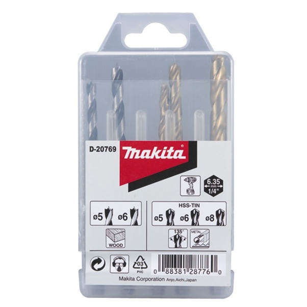 Sada vrtáků MAKITA šestihran 1/4