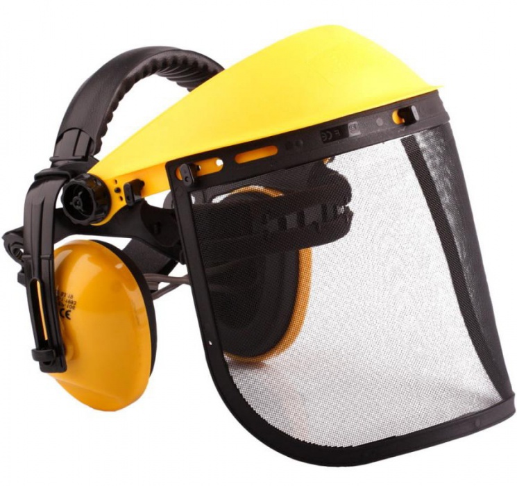 Ochranný štít s chrániči sluchu