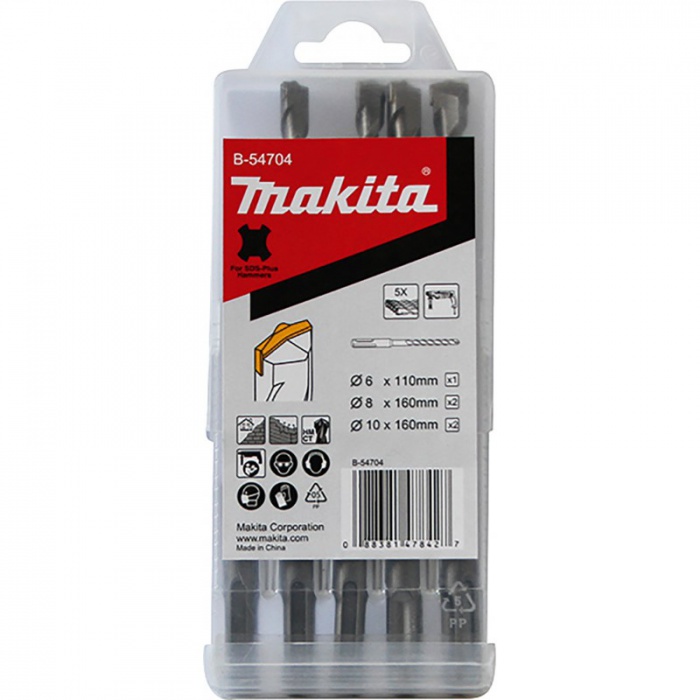 Sada vrtáků MAKITA SDS-Plus 5 ks B-54704