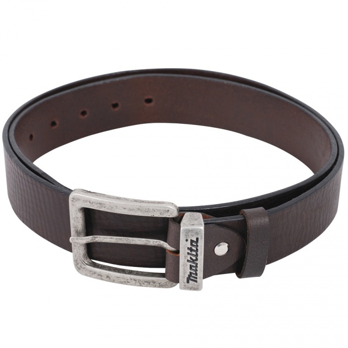 Kožený pásek MAKITA hnědý velikost M – 1130 × 38 mm 0,2 kg